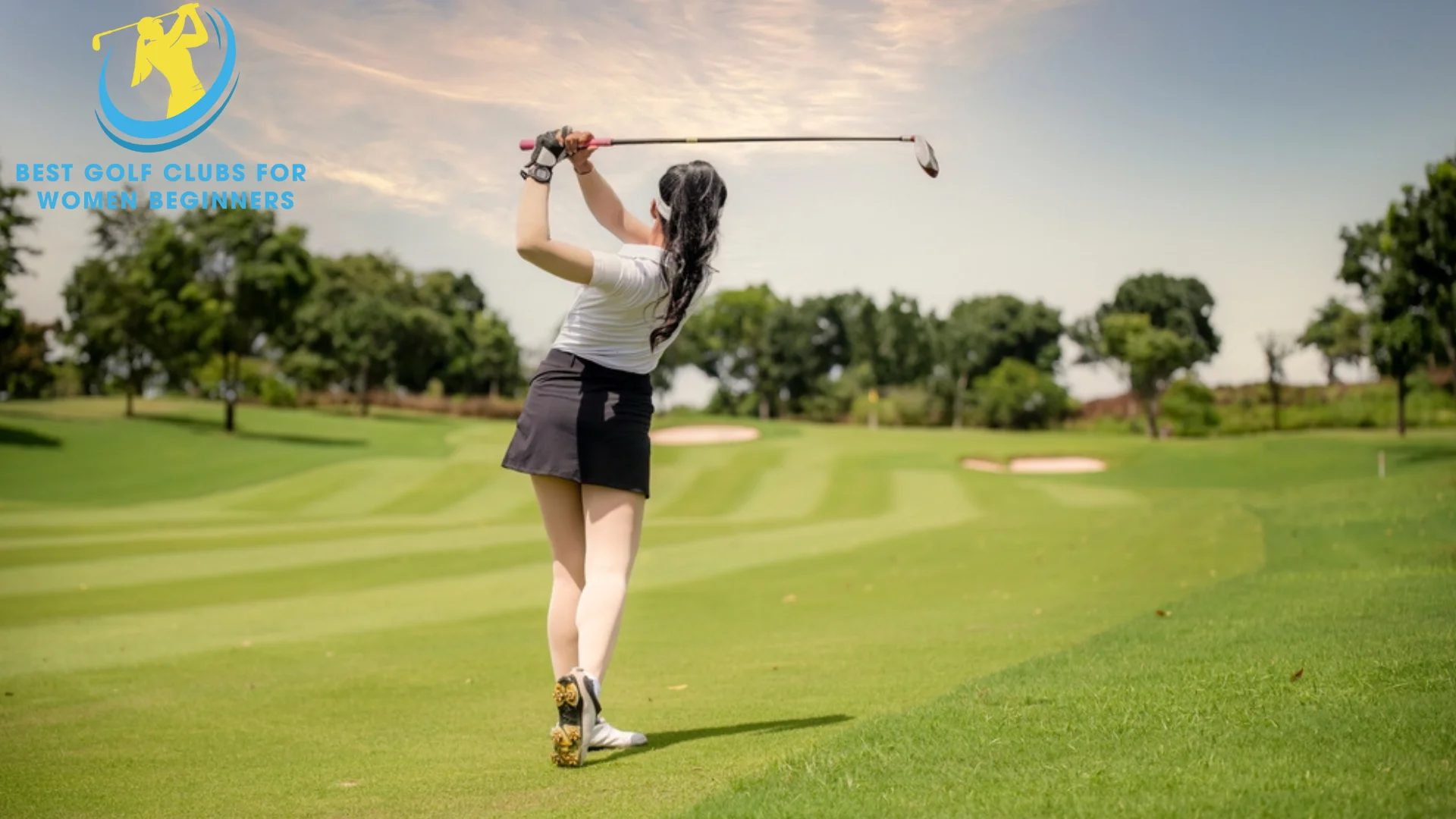 Men's Clubs Work for Women in picture can use men's golf club