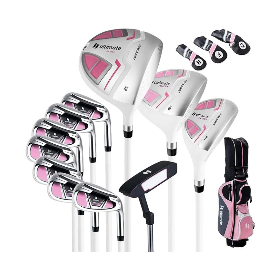 Tangkula 12 Pieces Right Hand Women’s Complete Golf Club Set (S8)